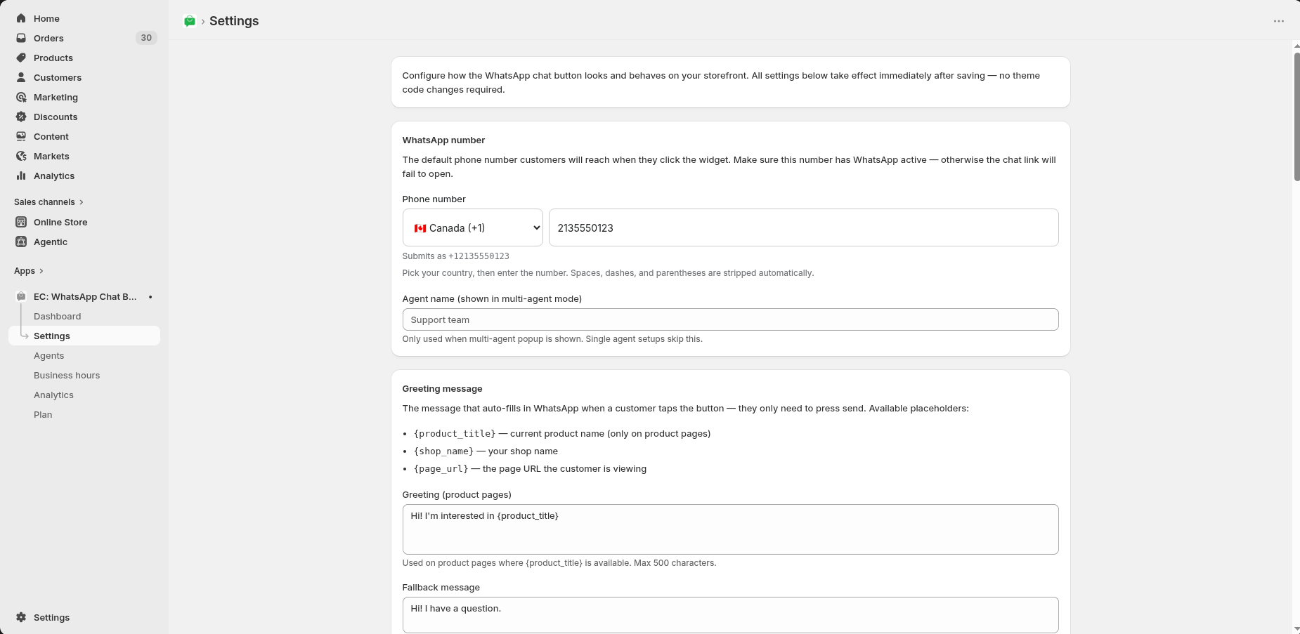Theme editor