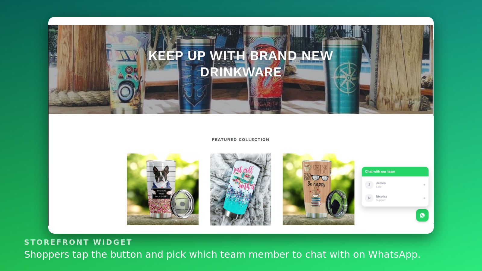 Desktop storefront